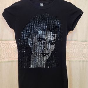 Michael Jackson Rhinestone T Shirt Small